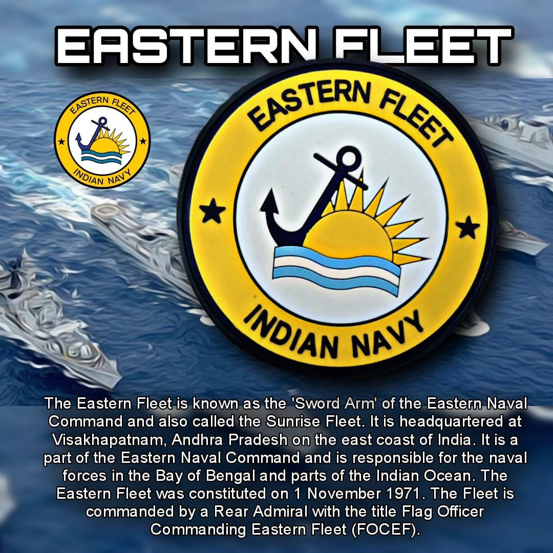Eastern Fleet Indian Navy Patch