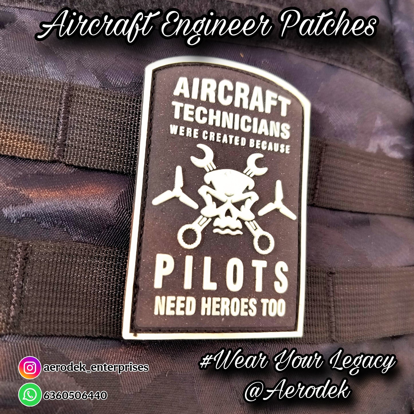 Aircraft Technician Engineer Patch