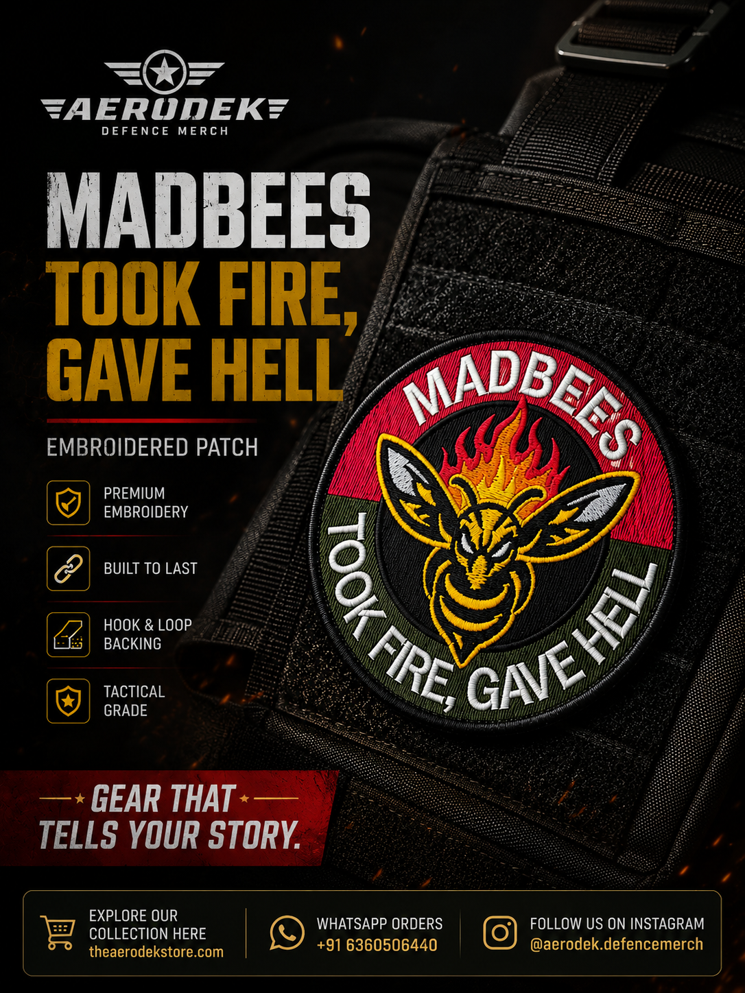 Madbees Embroidery Patch - Limited Edition