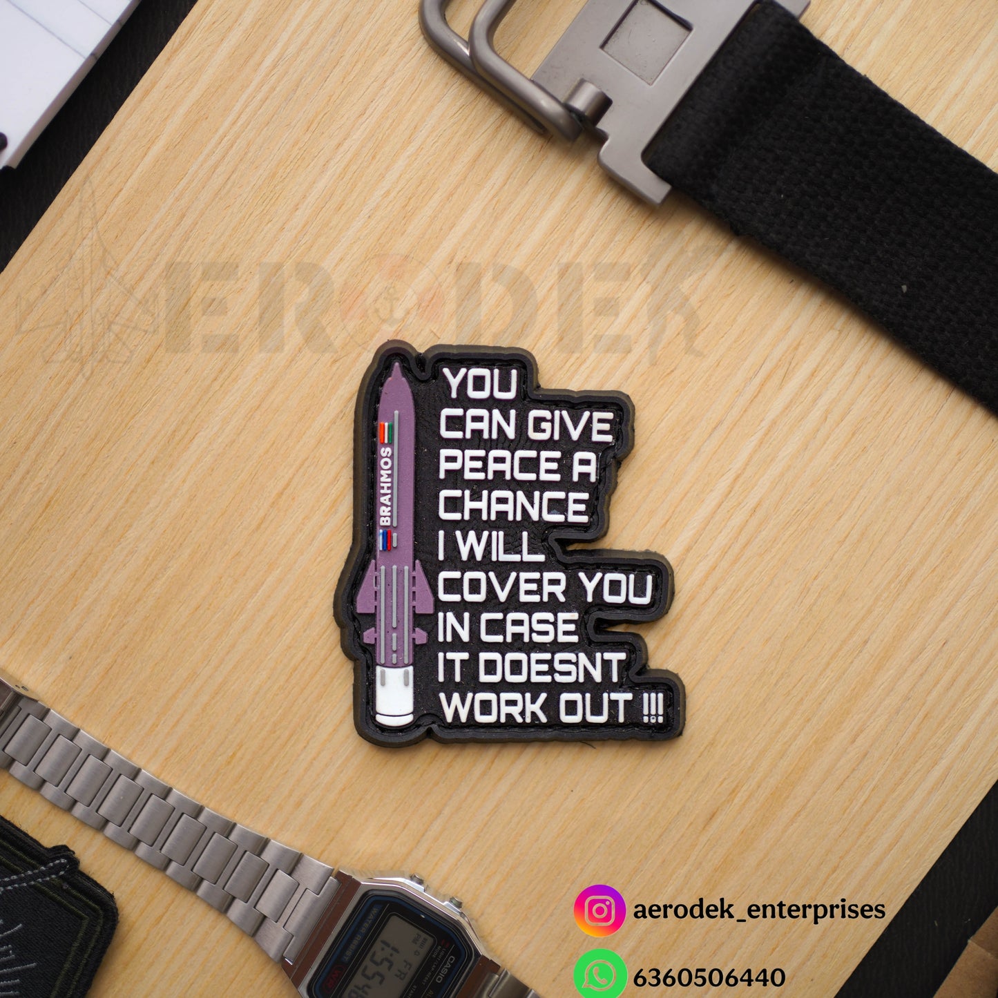 Op Sindoor Brahmos PVC Patch Peace