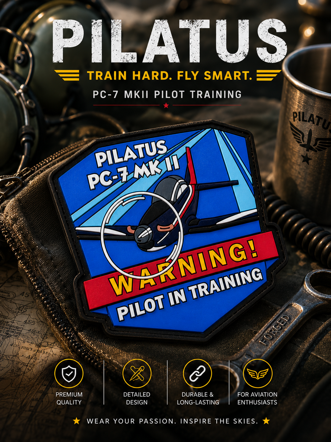 Pilatus PC7 Pilot Warning Patch