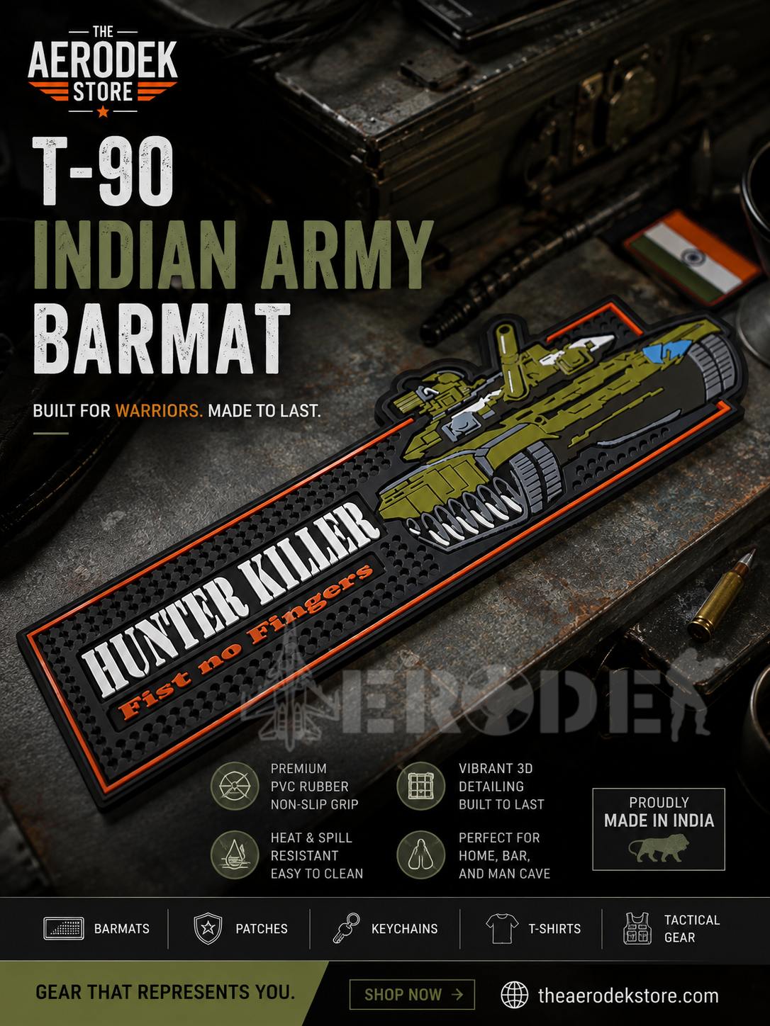 Hunter Killer Armoured Antiskid Barmat