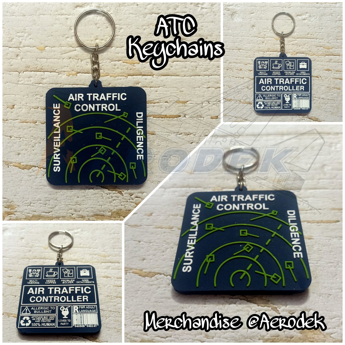 ATC Square keychain