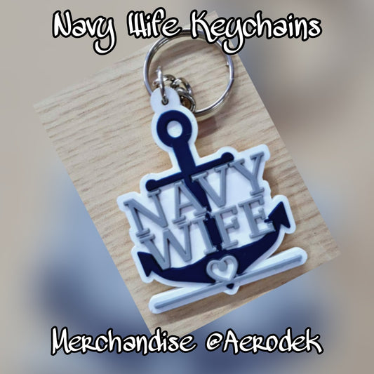 Navy Wife keychain - 50 - 125