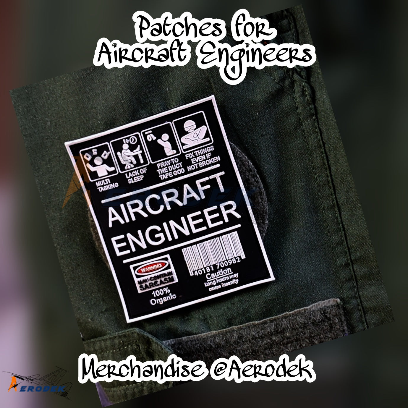 Aircraft Engineer Patch – AERODEK STORE
