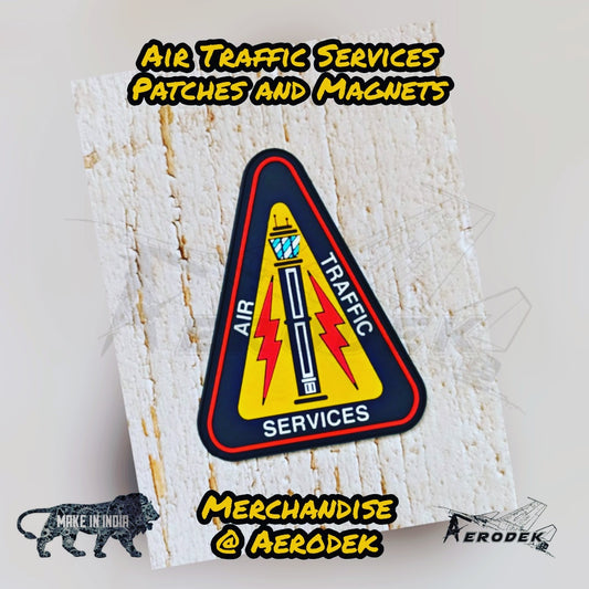 ATC Air Traffic Controller Tower shaped patch
