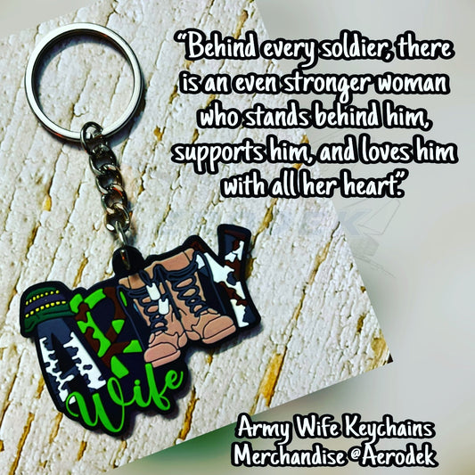 Army Wife Keychain