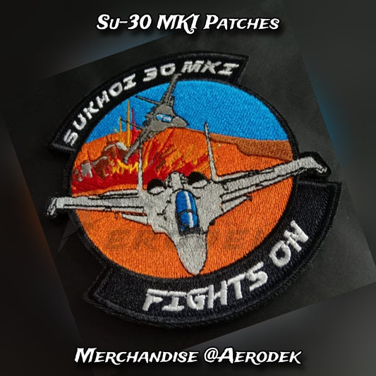 Su30 Fights On Embroidery Patch