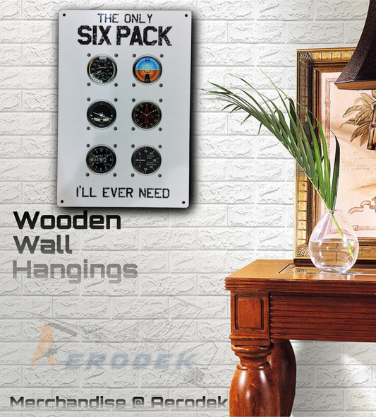 Six pack wooden wall hanging