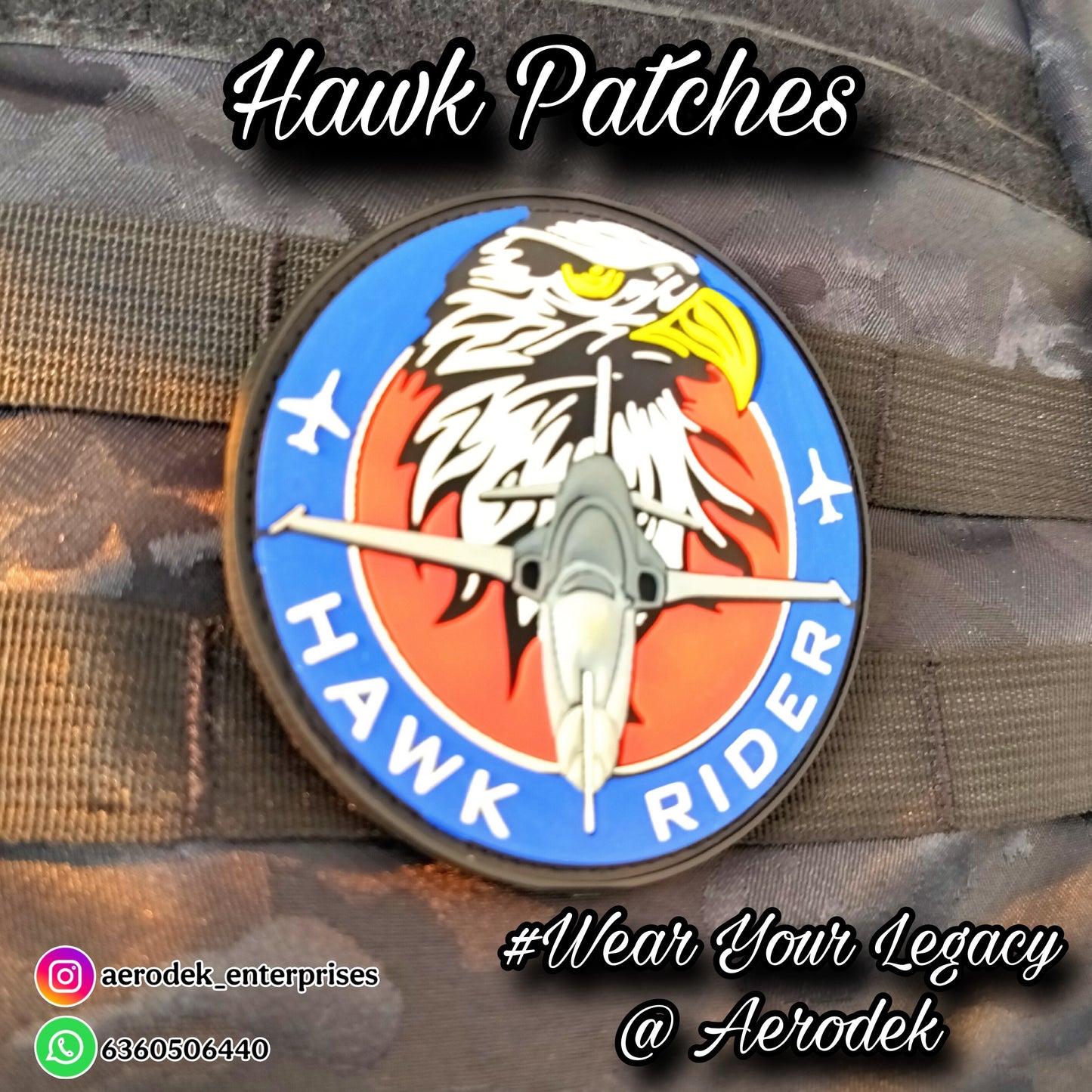Hawk Rider Patch