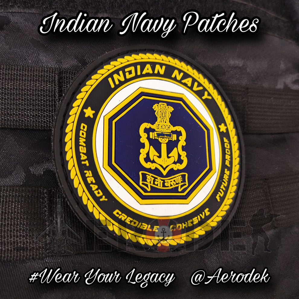 Indians Pvc Indian Navy PVC Patch – AERODEK STORE
