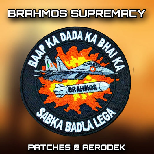 Op Sindoor Brahmos Sabka Badla Lega Embroidery Patch