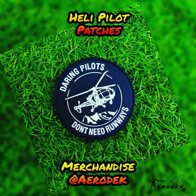 DARING HELI PILOT Patch