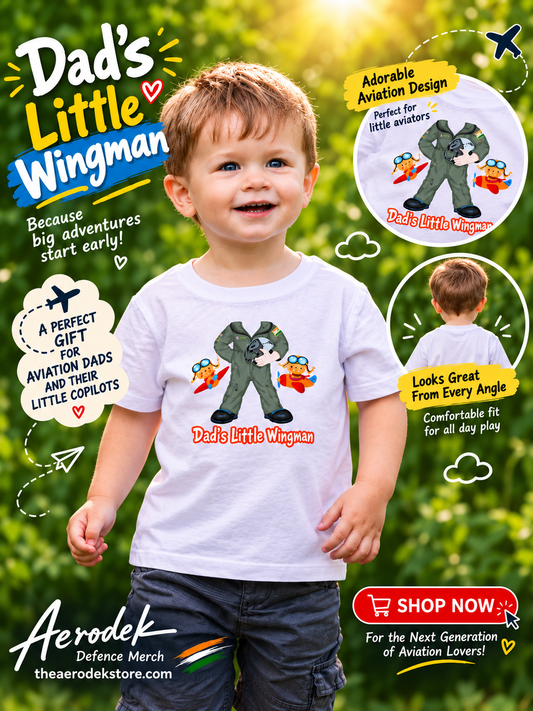Dads Little Wingman Kids Tee