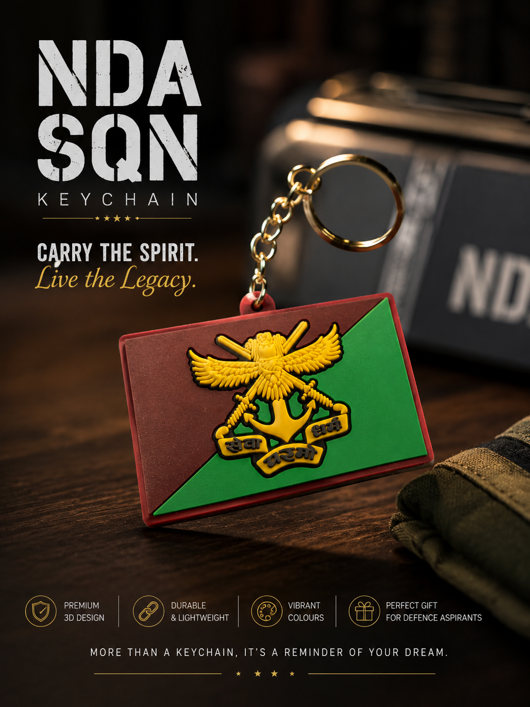 NDA Sqn Keychain