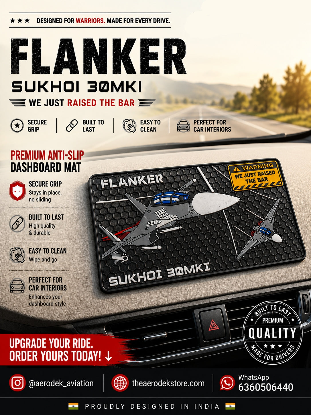 Su30 MKI Antiskid Dashboard Carmat
