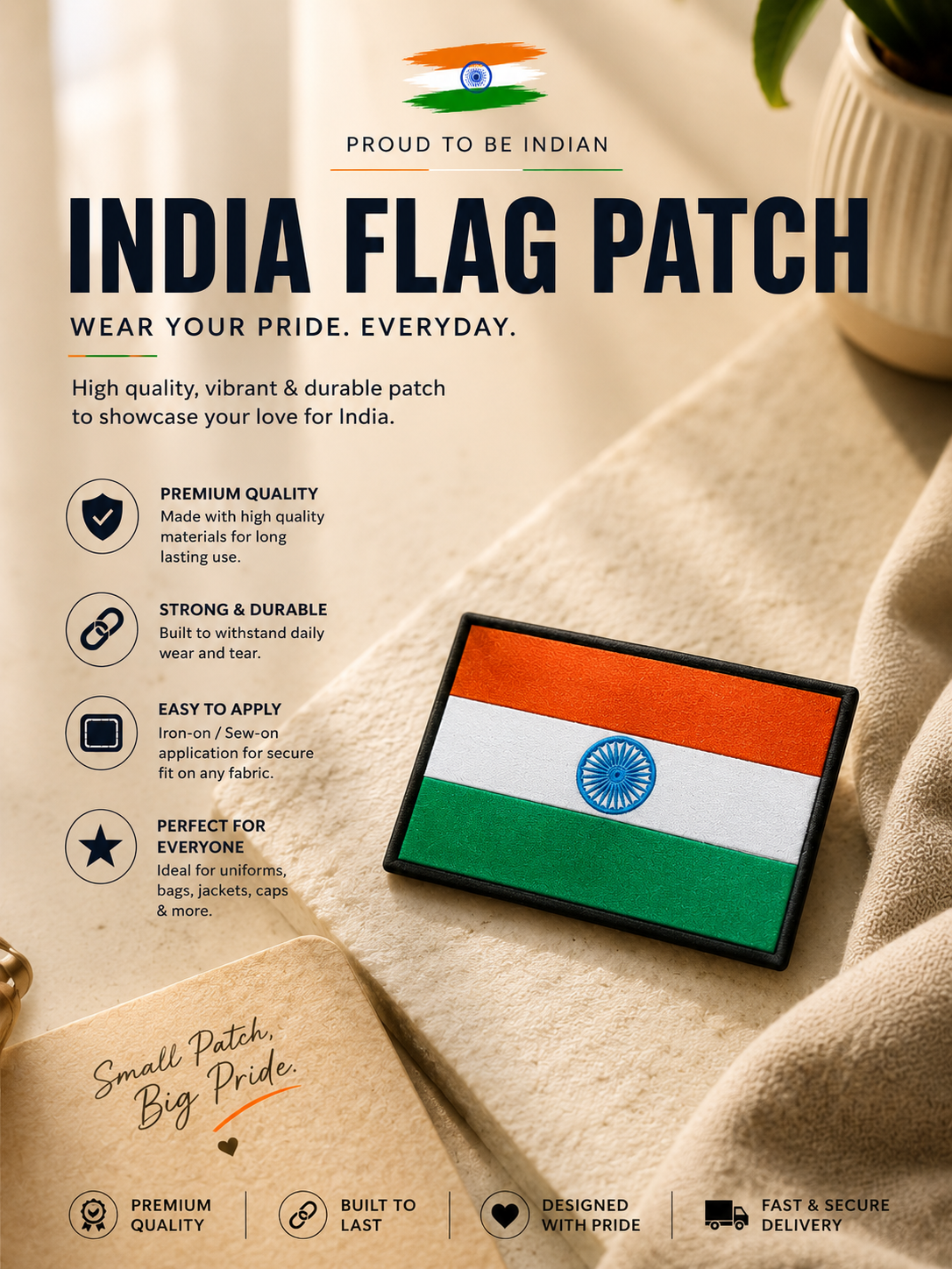 India Flag Patch